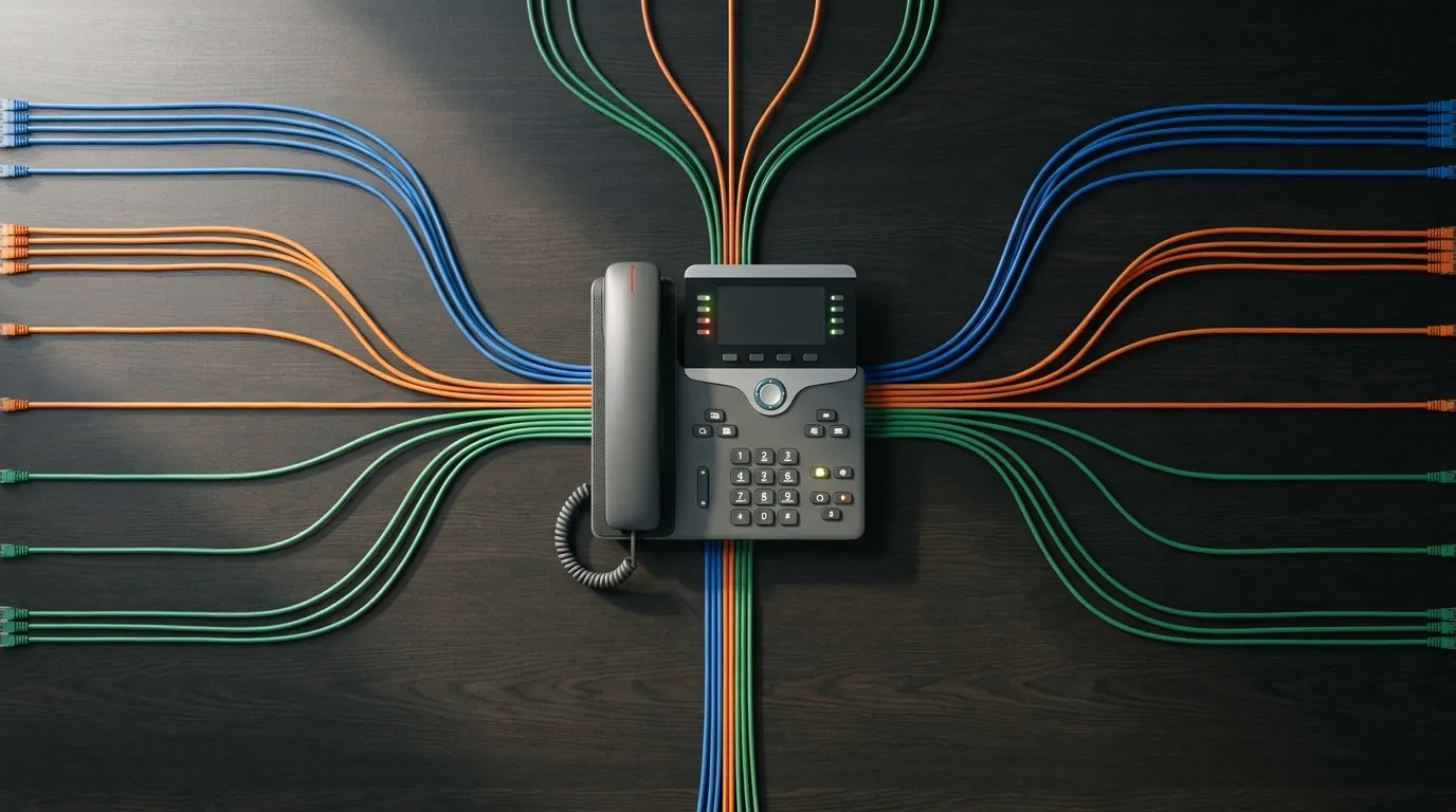 Schéma de routage d'appel téléphonique par IA - Konten agent vocal PME France